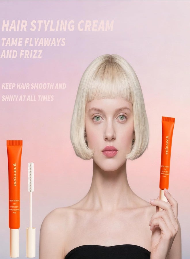 EOICCEOH Flyaway Taming Wand & 3-in-1 Hair Cactus Fruit Styling Cream – Tame Flyaways, Smooth Frizz, Sleek Finish, Edge Styling, Lightweight, Travel Size Styling Stick, 0.6 oz, 2-Pack - Image 2